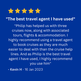 16 Jan 2023 5-star the best travel agent I have used kevin h