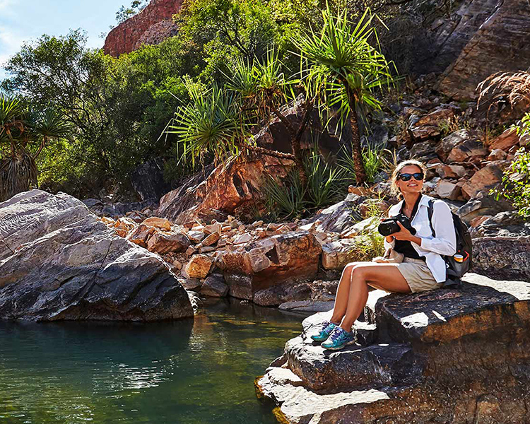 Emma Gorge hike trail, El Questro Wilderness Park - image courtesy of AAT Kings.
