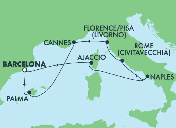 Italy, Spain & France Cruise