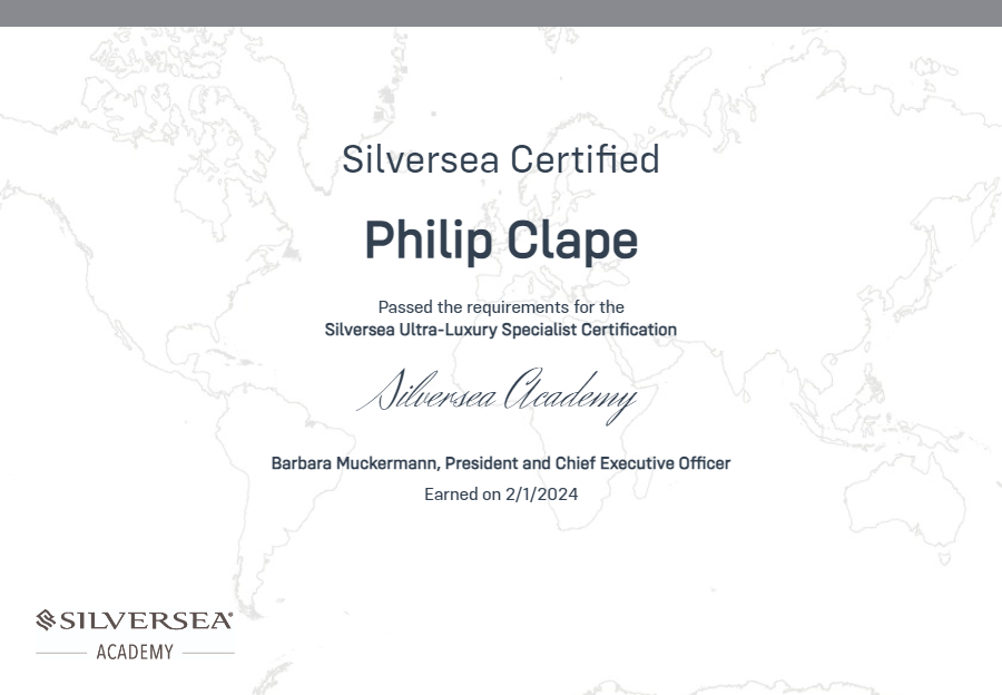 Silversea Ultra-Luxury Specialist Certification 2024