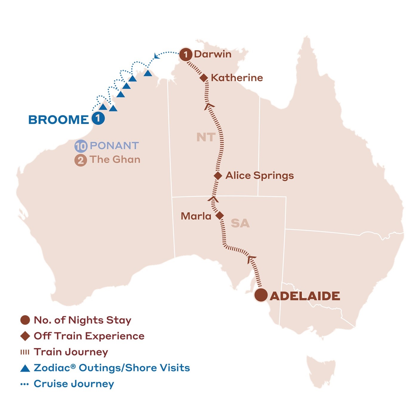 15 day The Ghan Outback to Ocean