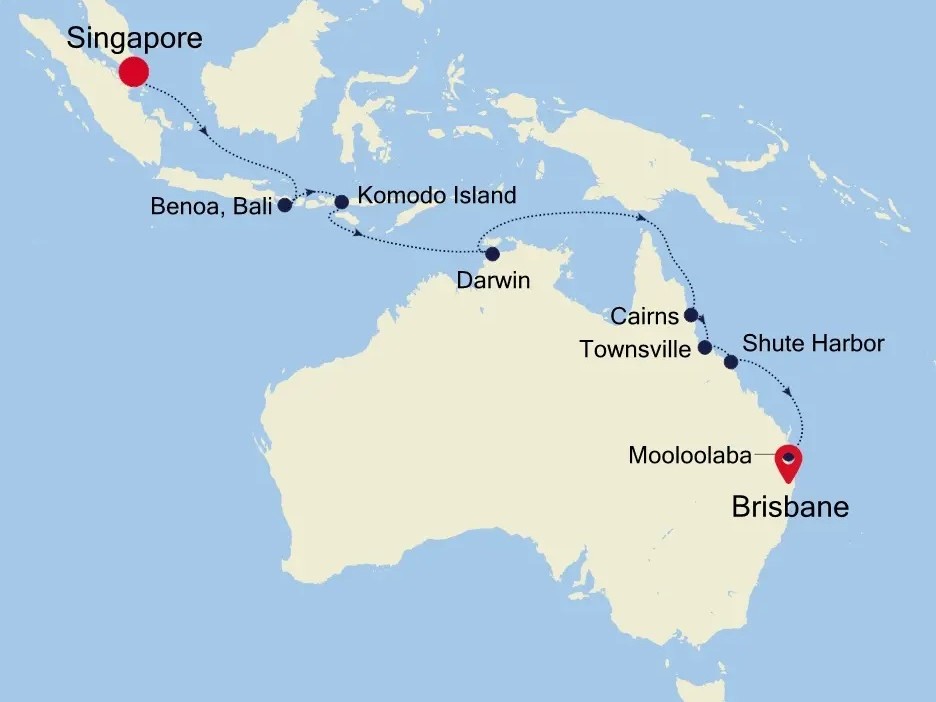 17-Day Singapore to Brisbane