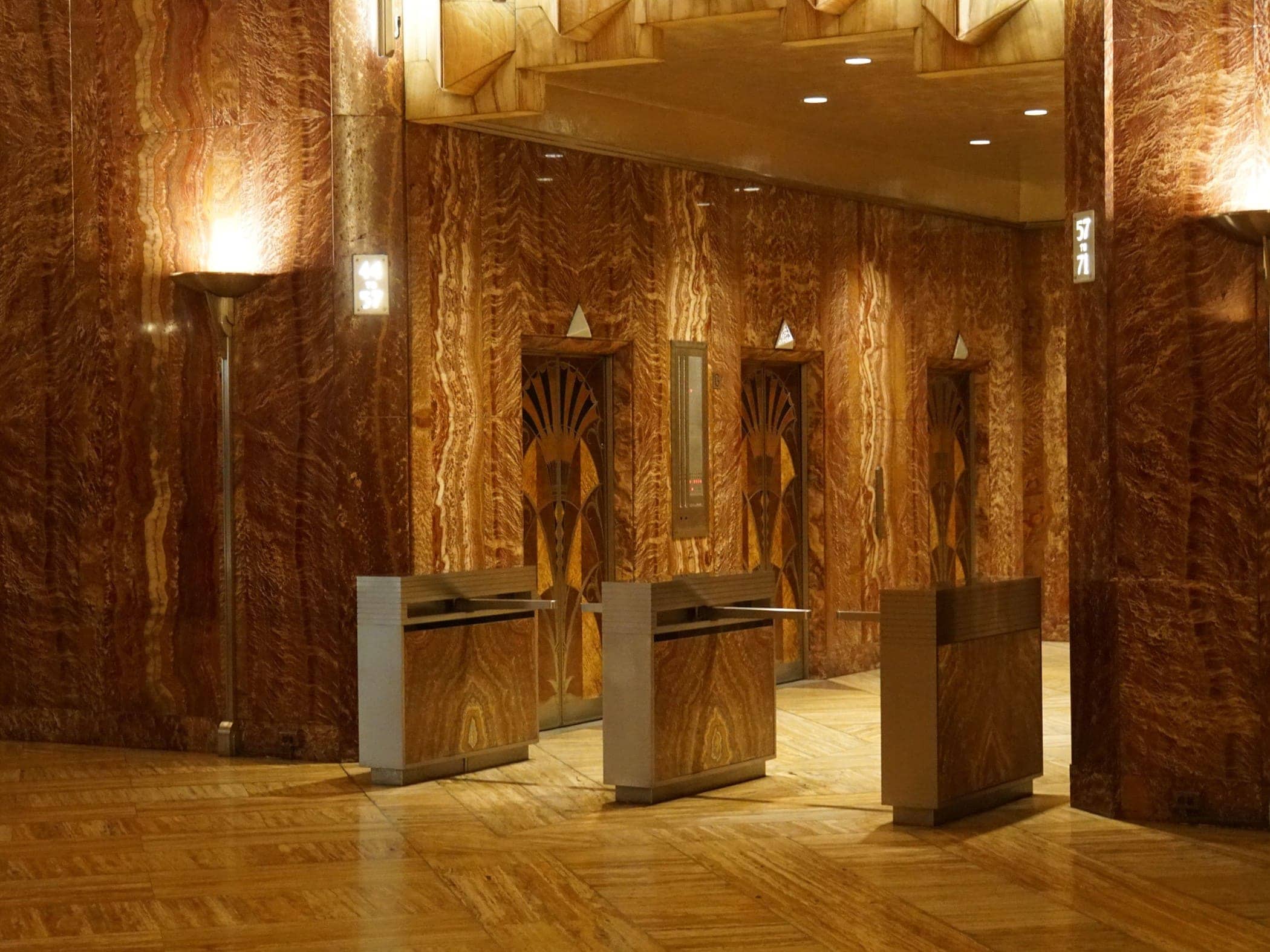 New York Chrysler Building Lifts - Image by Holidays Beckon