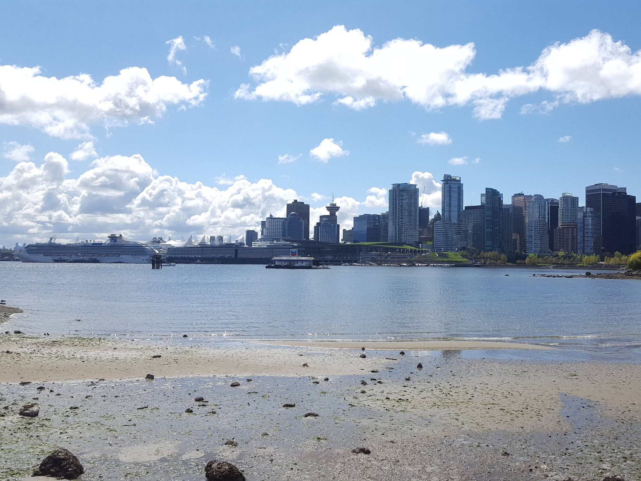 View from Stanley Park towards Vancouver & Ship - Image by Holidays Beckon