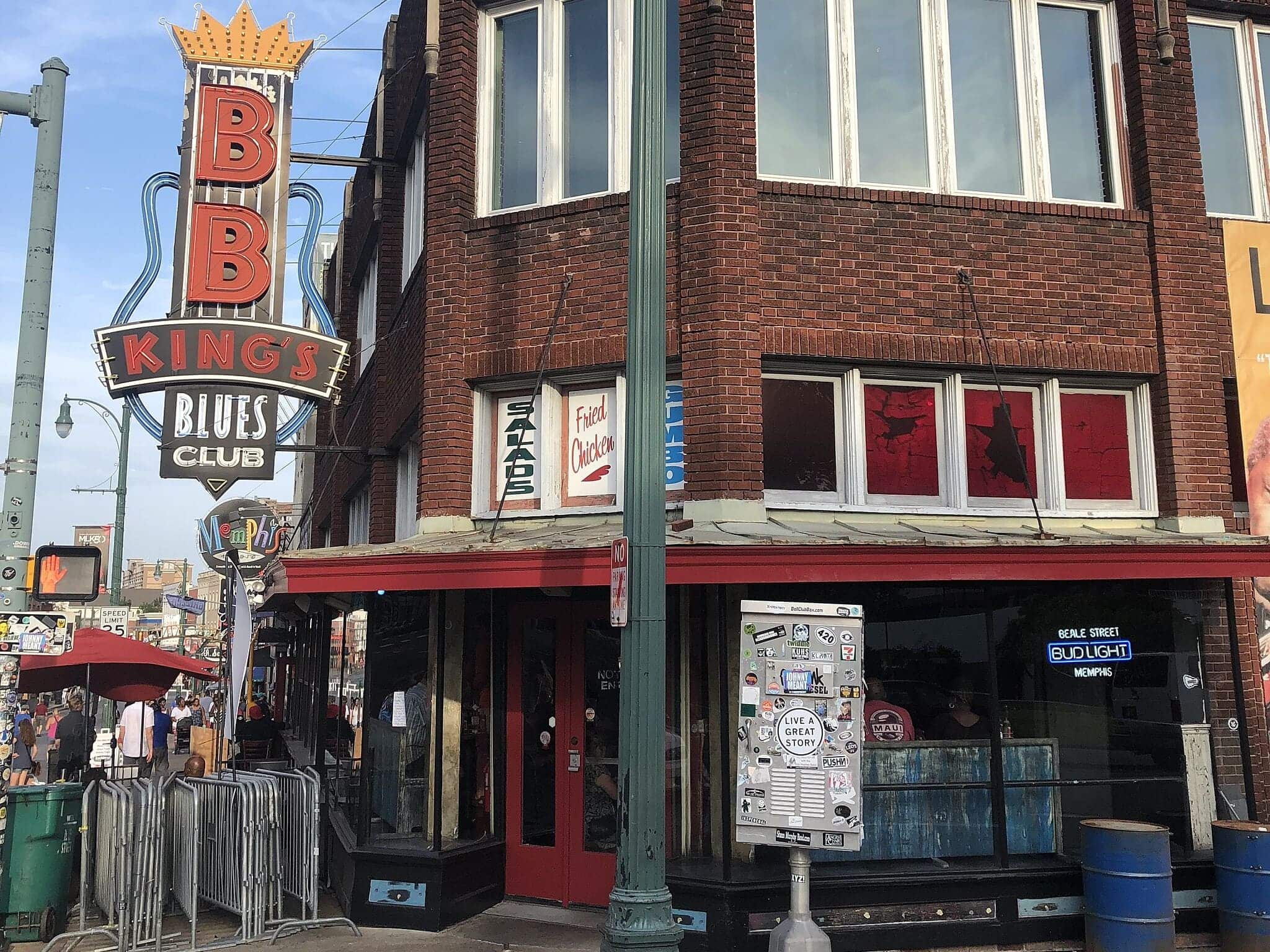 Memphis BB Kings Blues Club - Image by Bjoertvedt, CC BY-SA 4.0 via Wikimedia Commons