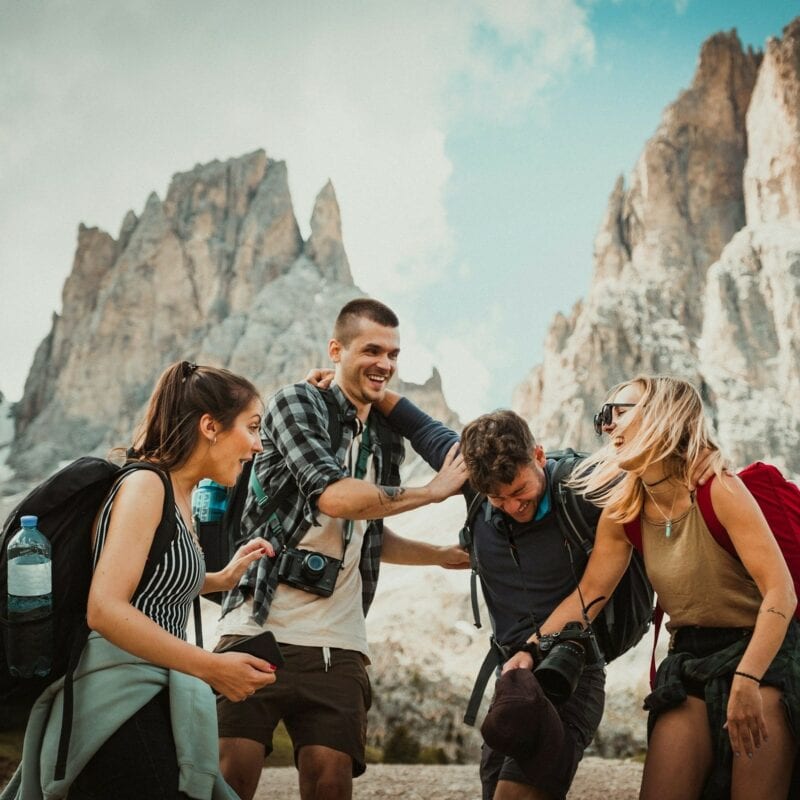 Dolomites - Friends Travelling Together - Image by Felix Rostig on Unsplash