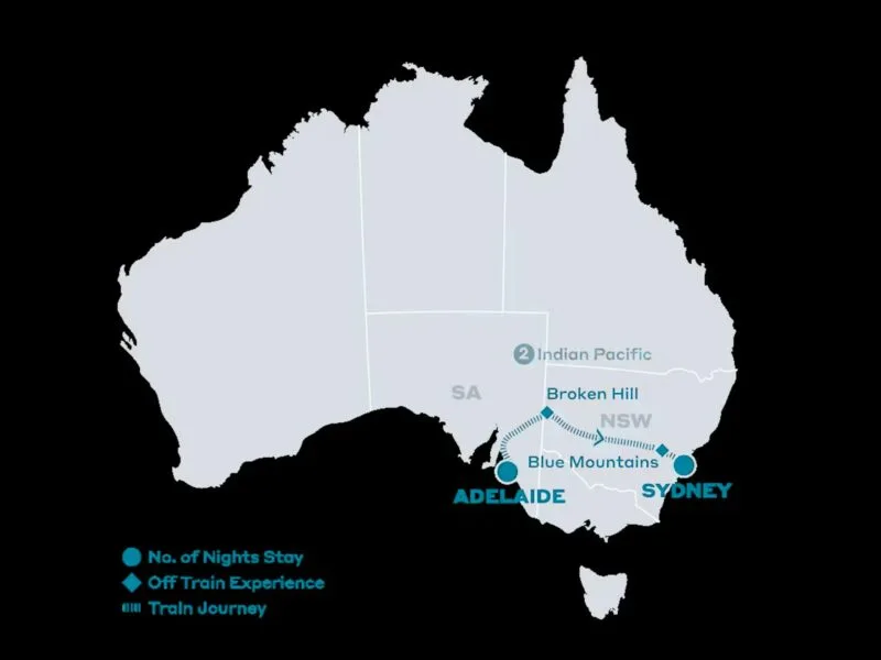 Indian Pacific - Adelaide to Sydney