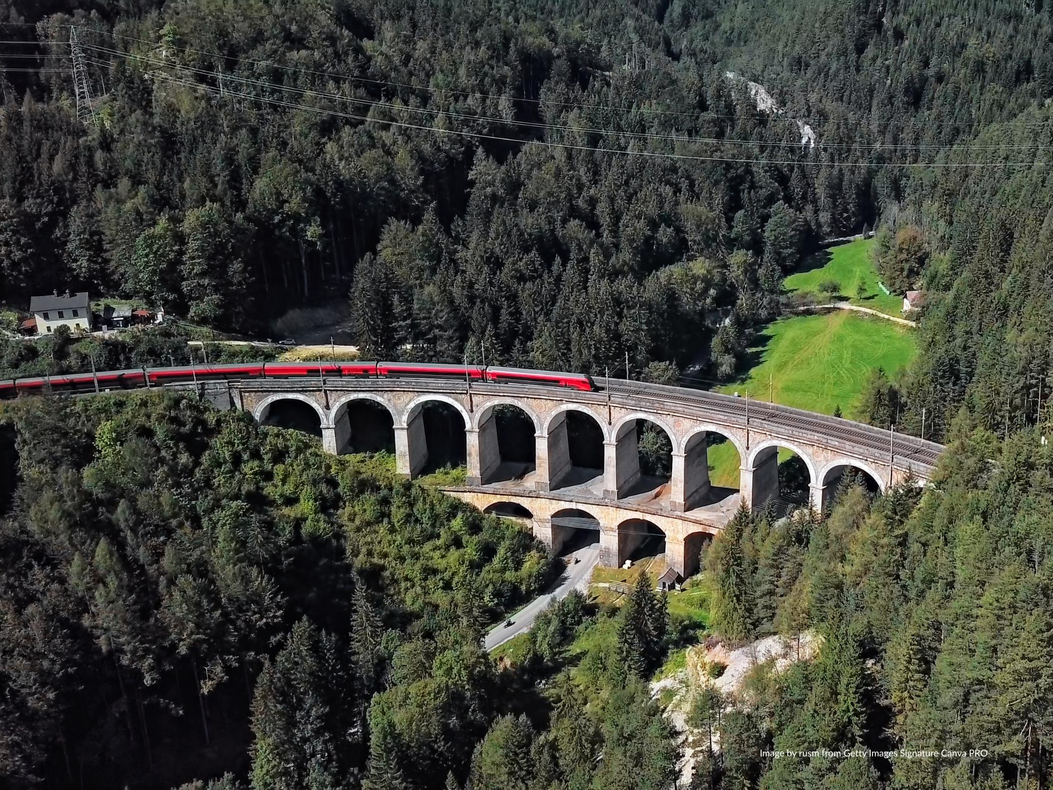 Kalte Rinne Viaduct - Image by rusm from Getty Images Signature Canva PRO