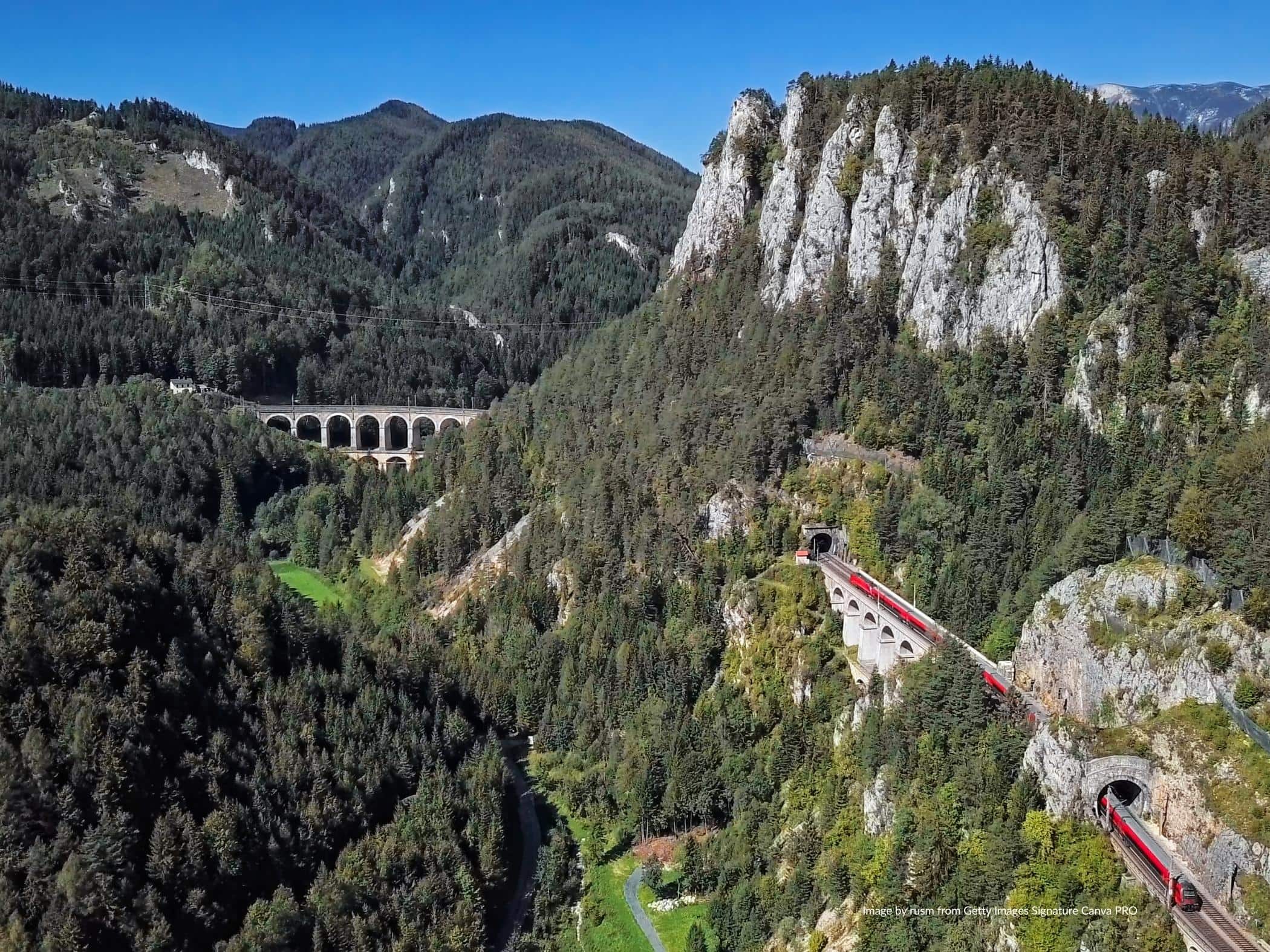 Kalte Rinne Viaduct - Image by rusm from Getty Images Signature Canva PRO