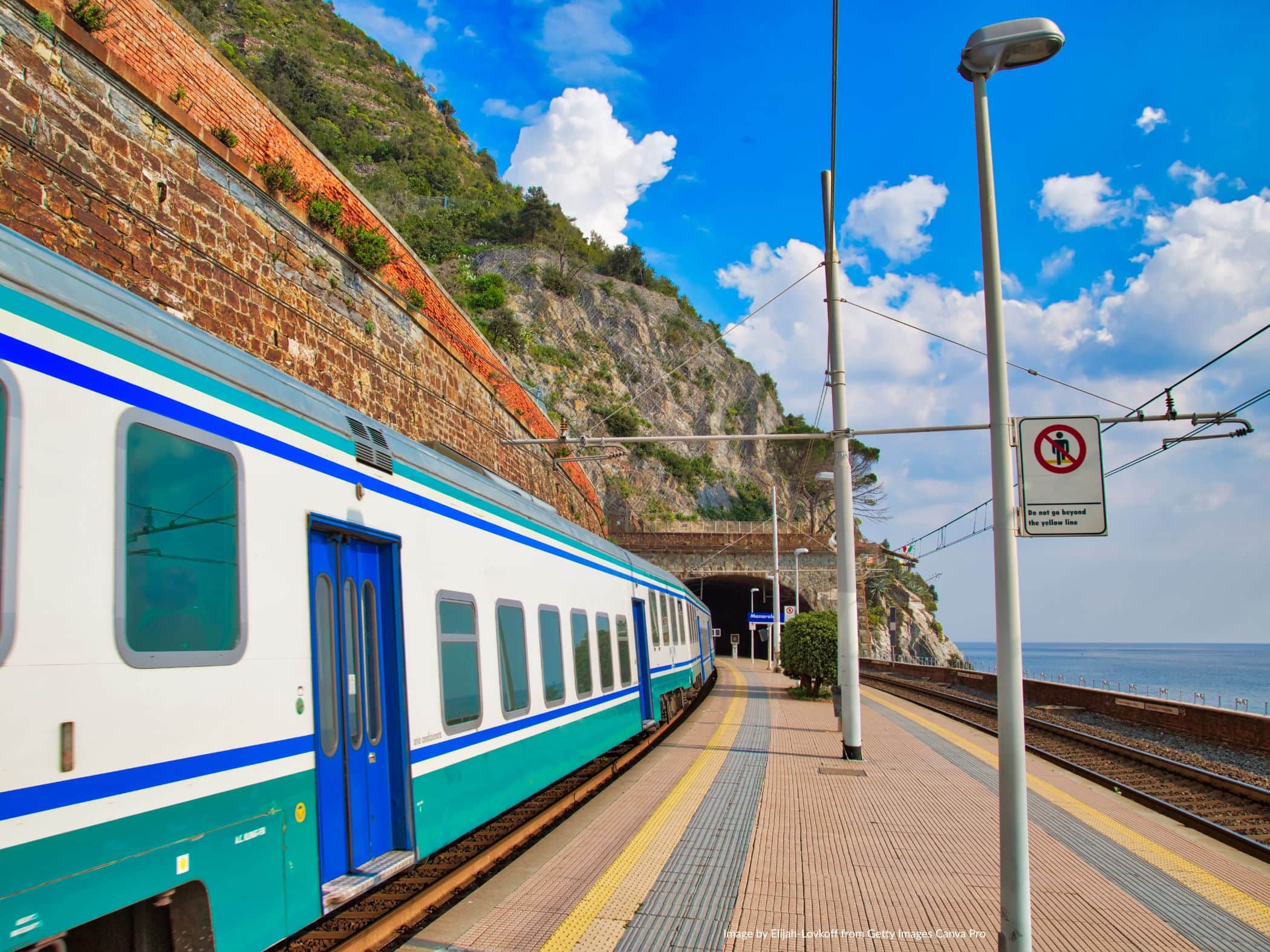 Manarola Station Cinque Terre - Image by Elijah-Lovkoff from Getty Images Canva PRO