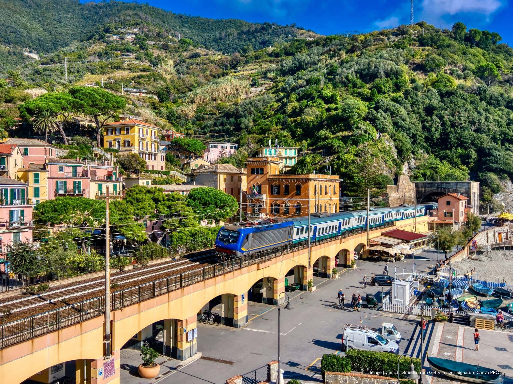 Monterosso al Mare - Image by jmichaelmedia from Getty Images Signature Canva PRO