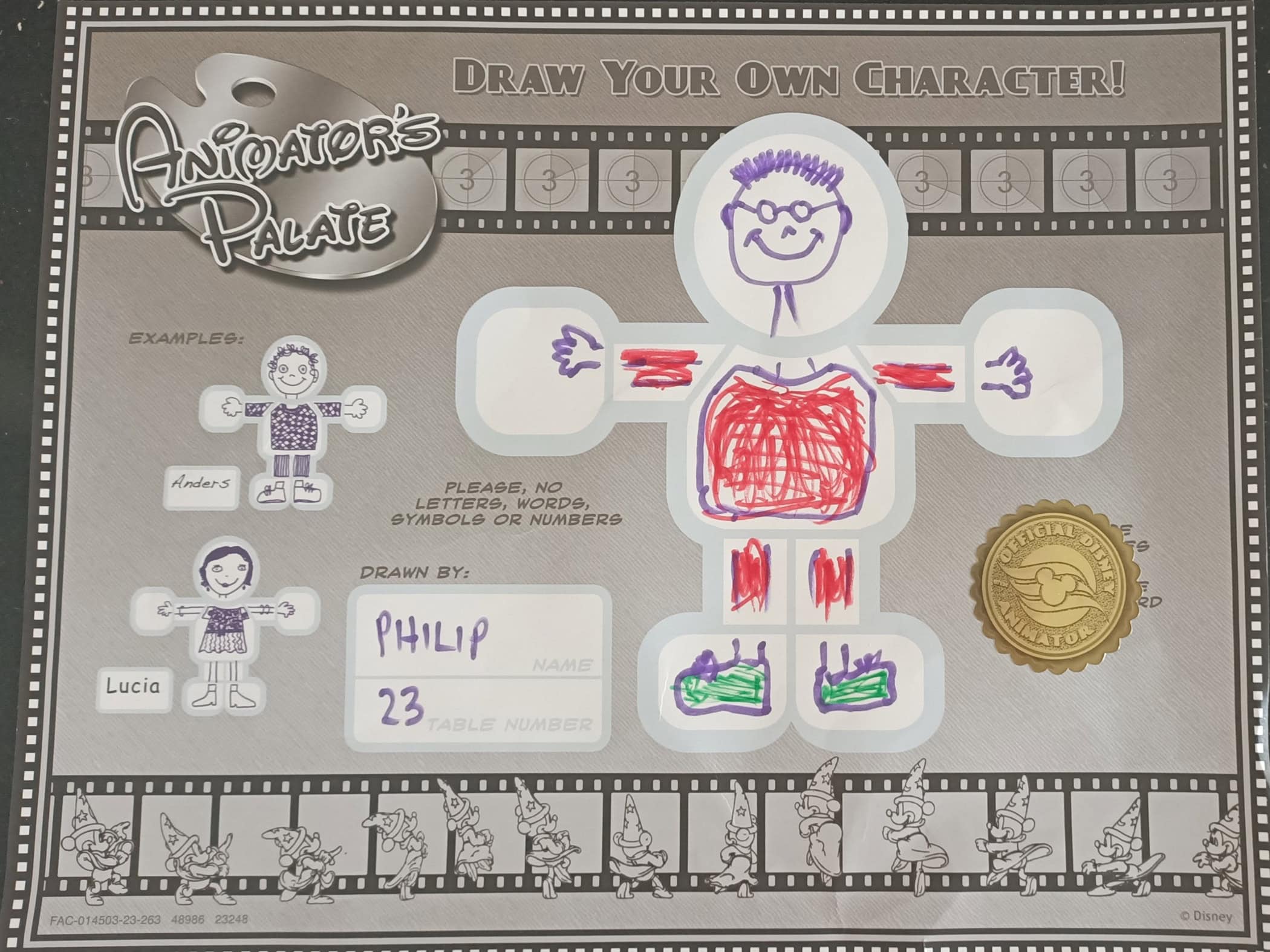 My Character Drawing