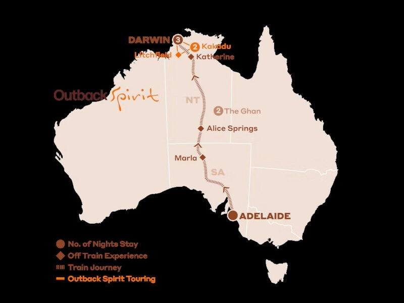 The Ghan - Adelaide to Darwin - Top End Explorer