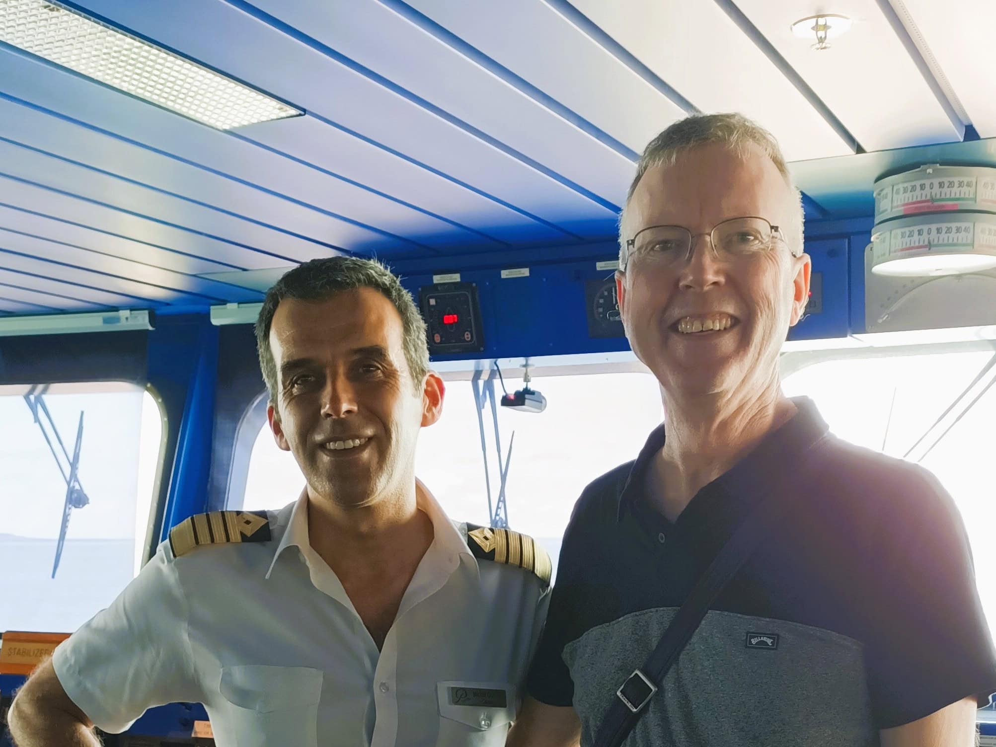 Captain Michel and Philip Clape