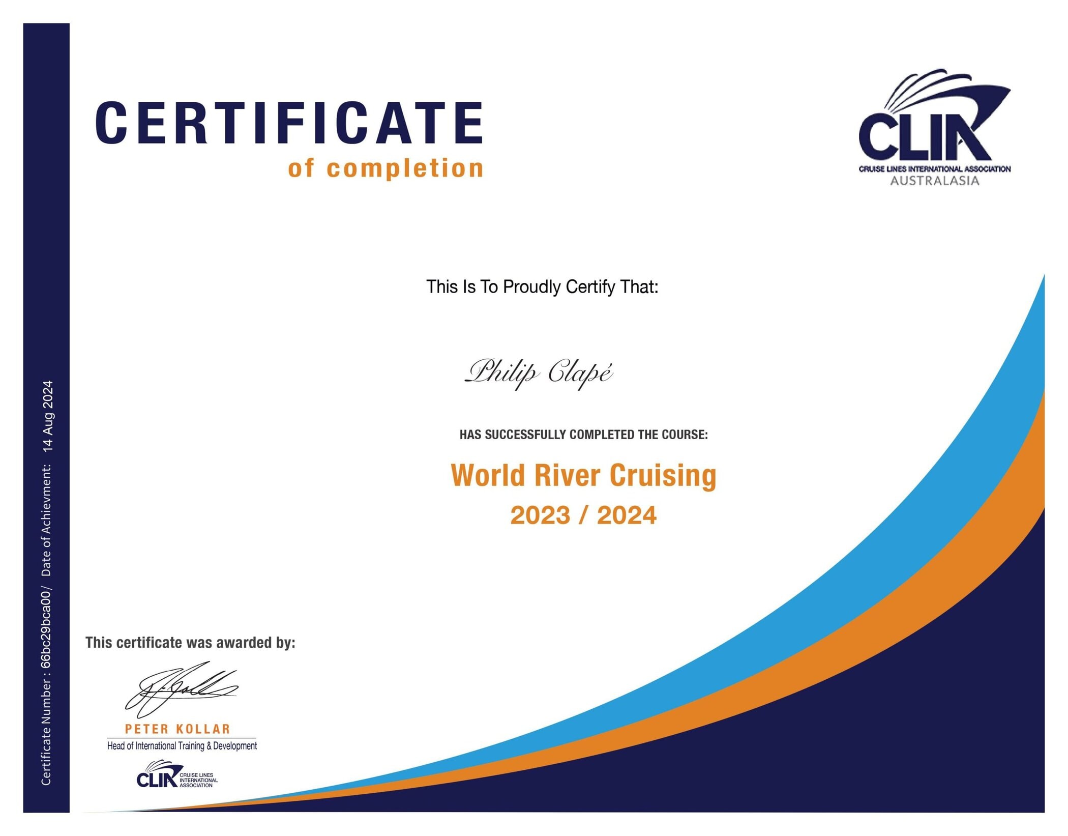 CLIA World River Cruising - Philip Clape