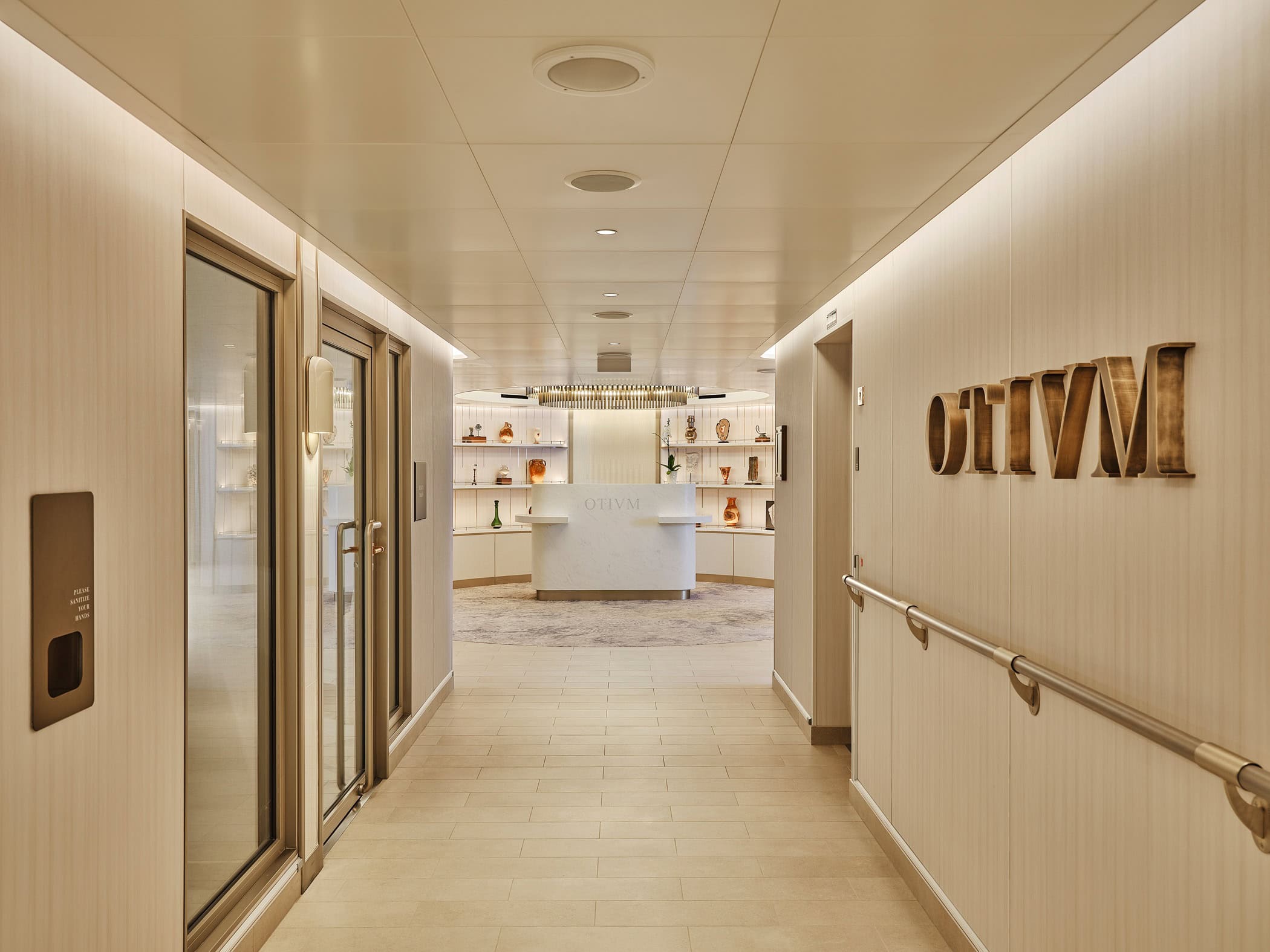 Spa entrance, Otium, Silver Dawn.