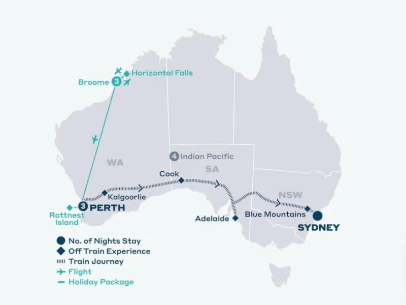 Indian Pacific - Perth & Horizontal Falls