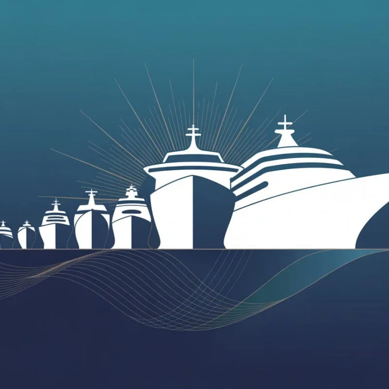A sleek contemporary graphic design featuring new ships - AI Generated