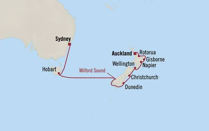 Oceania Vista Sydney to Auckland 23 Dec 2027 – 4 Jan 2028