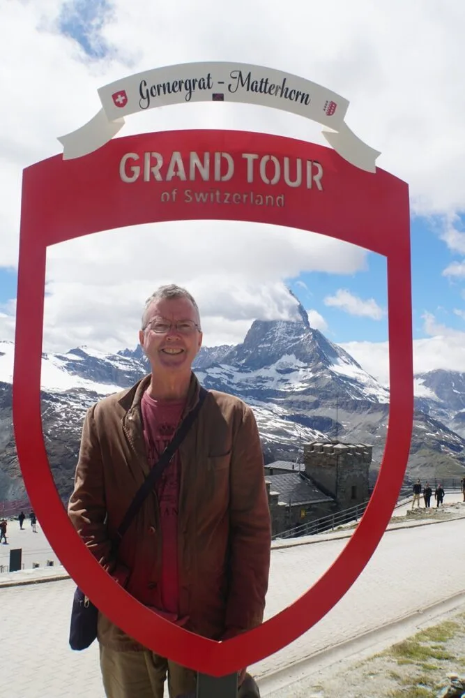 Philip Clapé Atop Gornergrat looking towards the Matterhorn