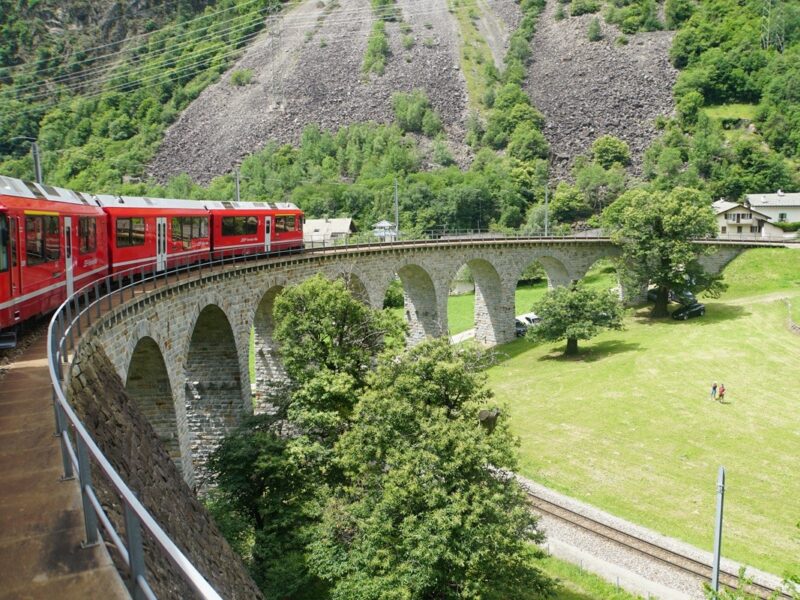 Bernina Express Brusio Spiral Viaduct
